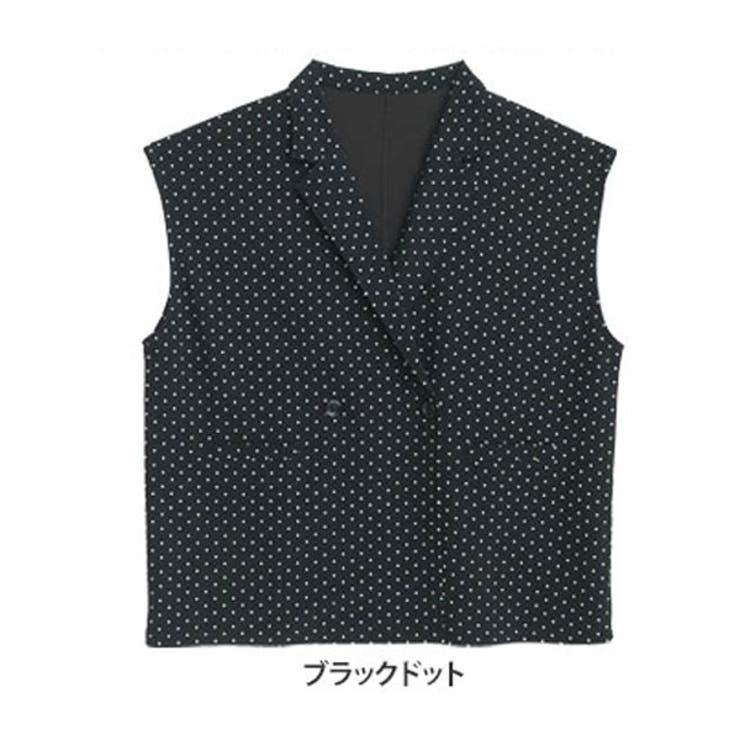 ブラックドット(タグスミクロ) | 楽キレイシリーズ ダブルボタン ジレ | A Happy Marilyn