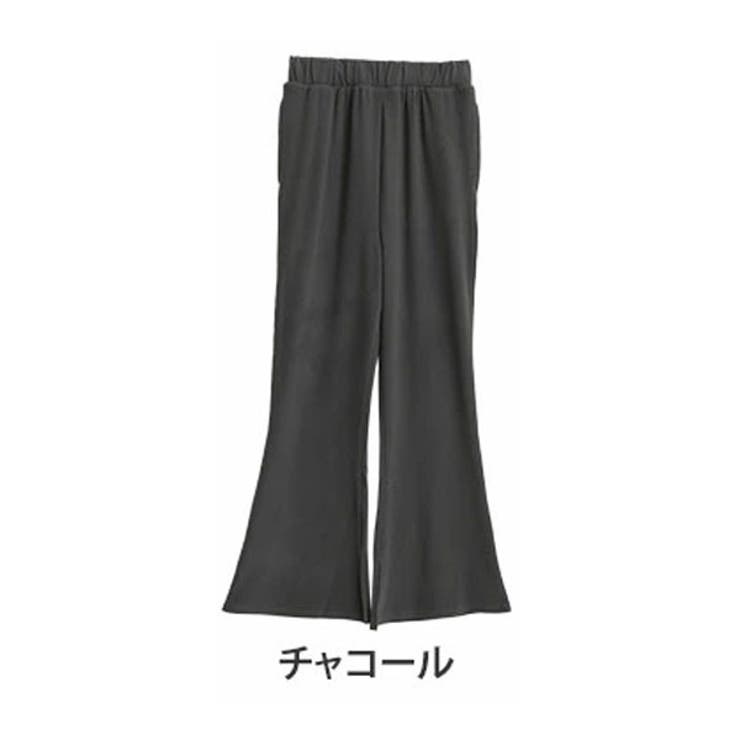 ロング丈/チャコール | 暖かいのに蒸れにくい 2丈から選べる フレアパンツ | A Happy Marilyn