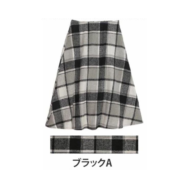 ブラックA | チェック フレア ロングスカート | A Happy Marilyn