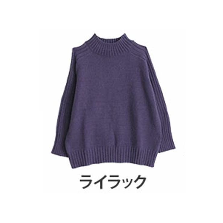 ライラック | ぽっちゃりさんに嬉しい 着やせ美人な大人の洗練 リブニット | A Happy Marilyn