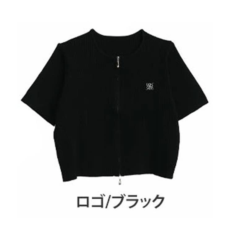 ロゴ/ブラック | ラク可愛 無敵トップス 刺繍 | A Happy Marilyn