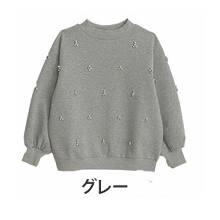 グレー | 華やぎ美人なビジュー付き ダンボール プルオーバー | A Happy Marilyn