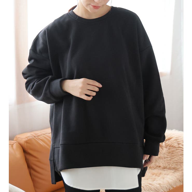 ブラック | ハピぽか 裏起毛 サイド | A Happy Marilyn