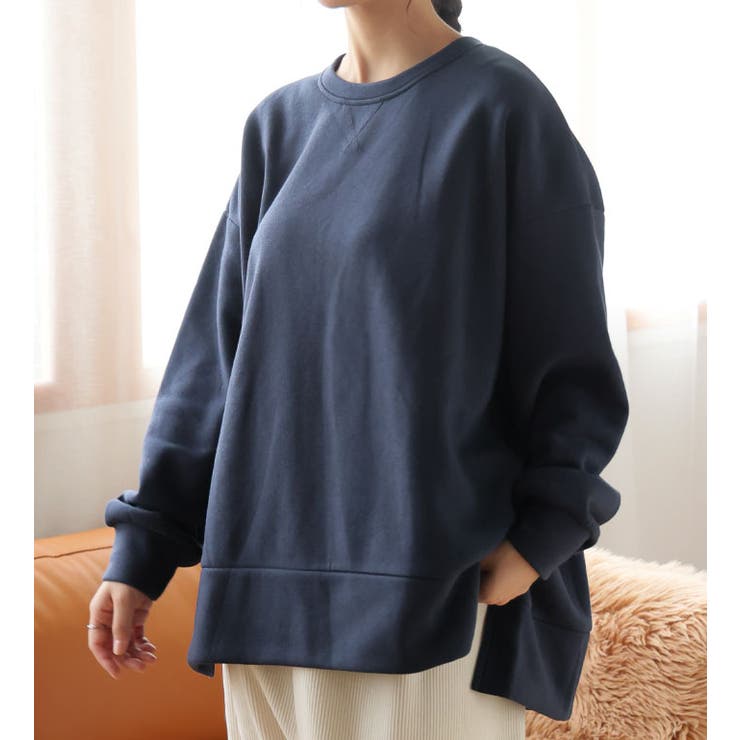 ネイビー | ハピぽか 裏起毛 サイド | A Happy Marilyn