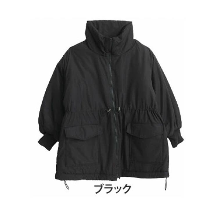 ブラック | ウエスト ドロスト パッファーコート | A Happy Marilyn