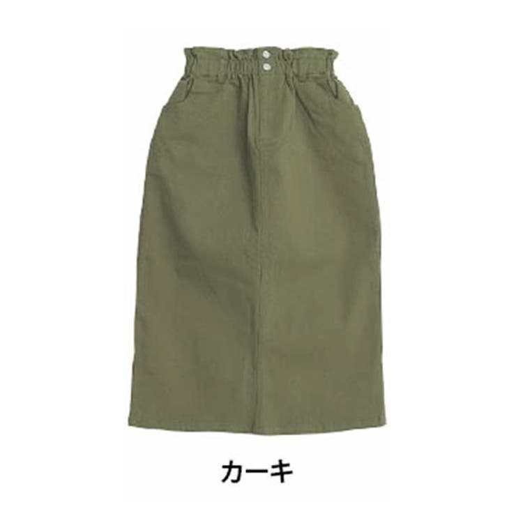 【予約受付中】 ハイウエストなのに苦しくない! ウエストギャザーでお腹スッキリ スカート