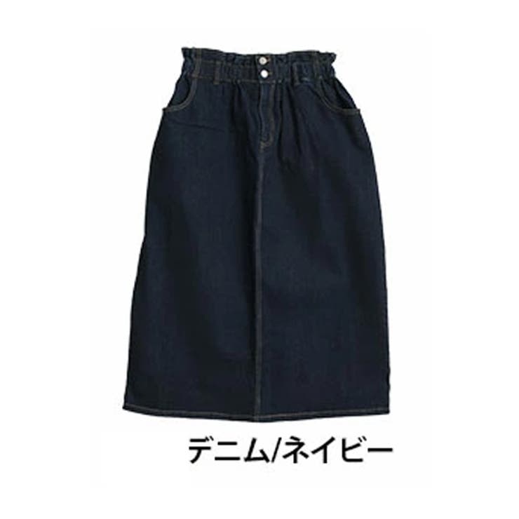 ハイウエストなのに苦しくない! ウエストギャザーでお腹スッキリ