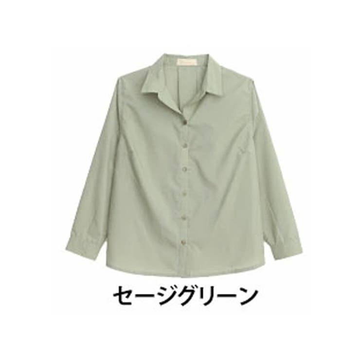 セージグリーン | シルエット設計にこだわった デイリー ベーシックブラウス | A Happy Marilyn