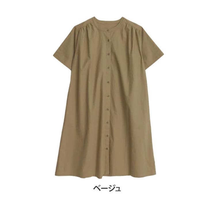 極美品✨定価１.３万❤️　ナチュラル　麻　ドアーズ　リネン前開きシャツワンピース AN8325EW00073_fw_thumbM.jpg