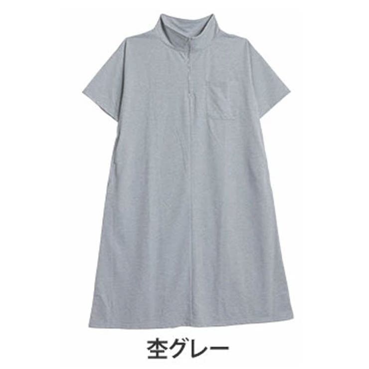 杢グレー | ハーフジップで小顔魅せ 蒸れない 裏毛 | A Happy Marilyn
