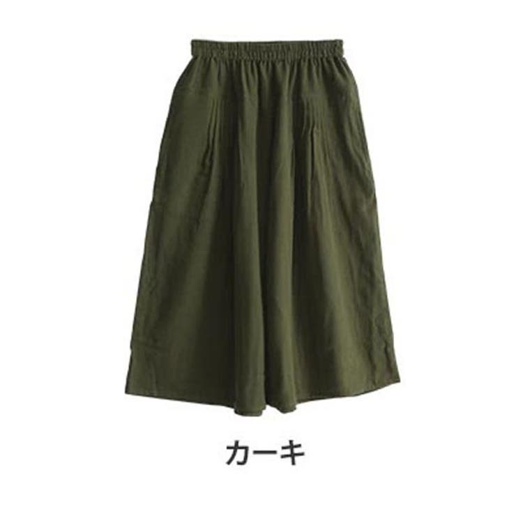 croon a song】カーキガウチョパンツ レディース