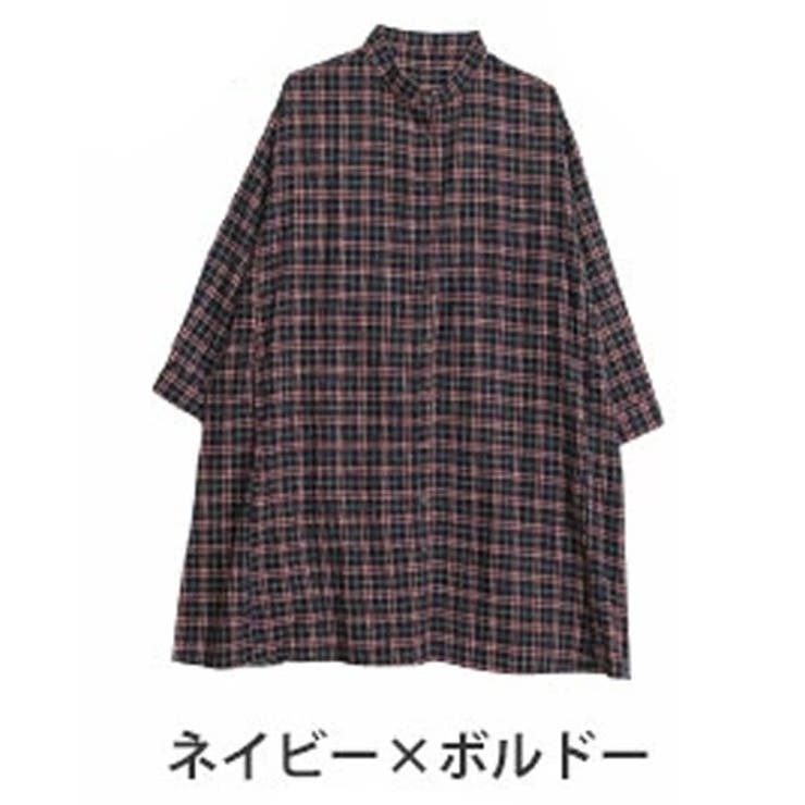 フランネル チェック シャツワンピース[品番：AH000020190]｜A