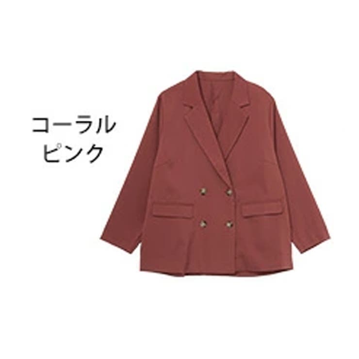 Rin ダブルボタン テーラードジャケット[品番：AH000021862]｜A