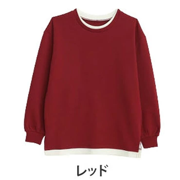 レッド | スゴ!裏ワザ!冬でも汗さら なめらか＆蒸れ知らず レイヤード風Tシャツ | A Happy Marilyn