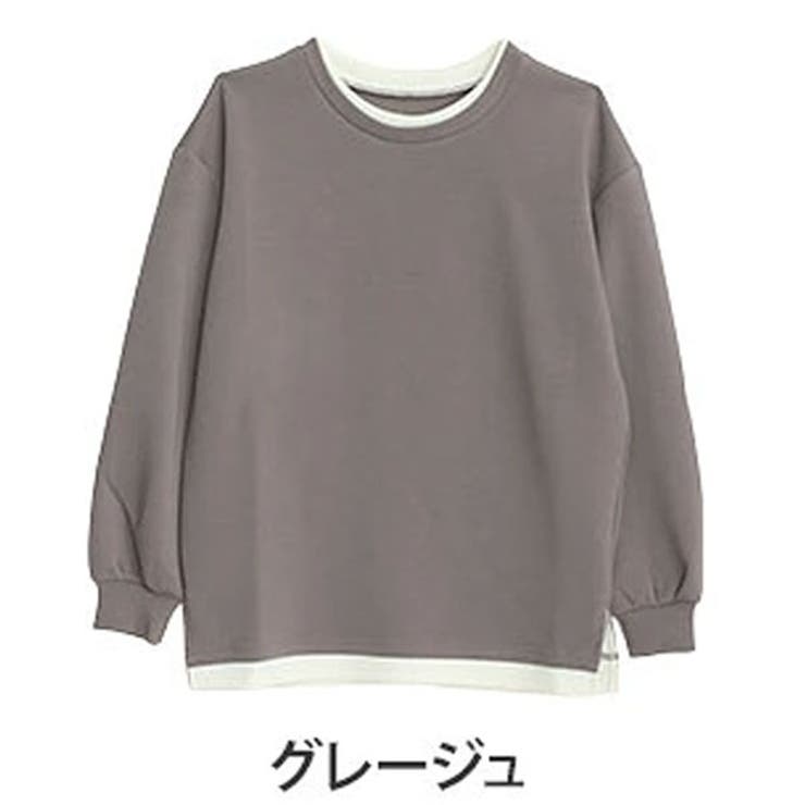 グレージュ | スゴ!裏ワザ!冬でも汗さら なめらか＆蒸れ知らず レイヤード風Tシャツ | A Happy Marilyn