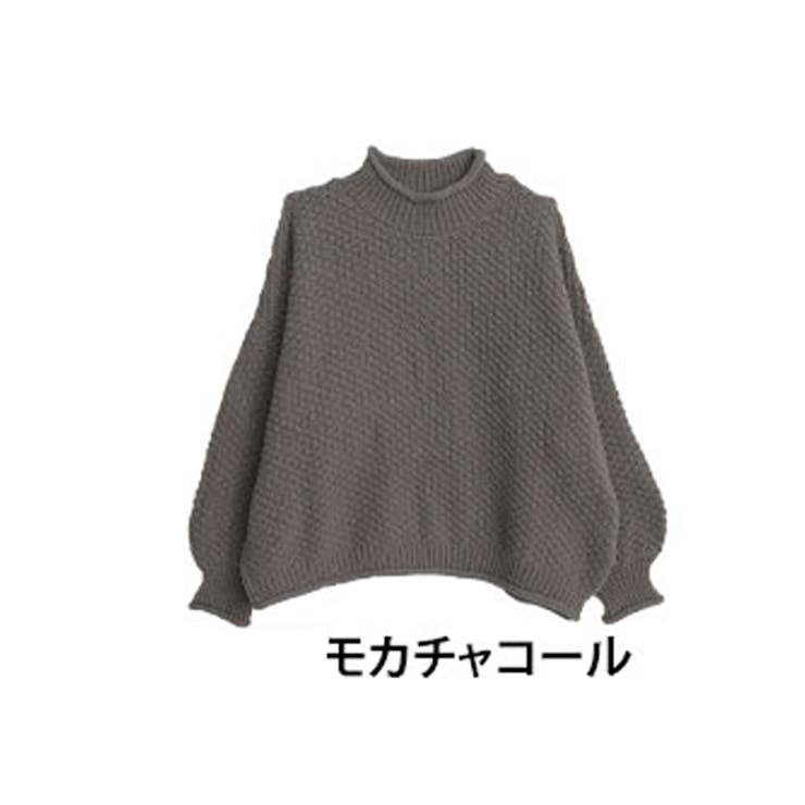 苦しくない バスケット編み チャンキーニット[品番:AH000021597 苦しくない バスケット編み チャンキーニット[品番:AH000021597