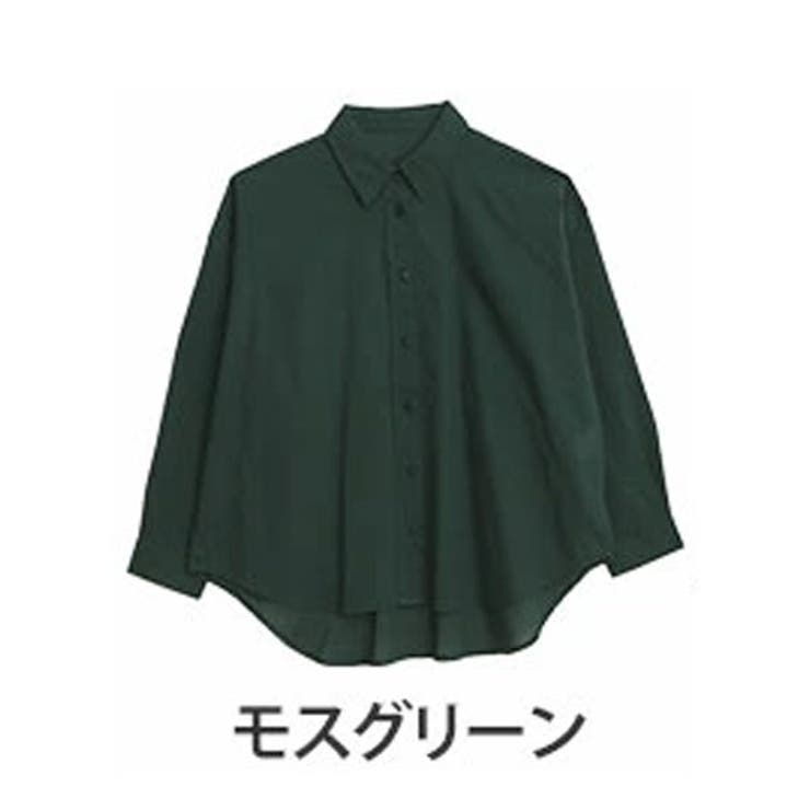 モスグリーン | 【風通るクラシック】 長袖 ゆったりシルエット | A Happy Marilyn