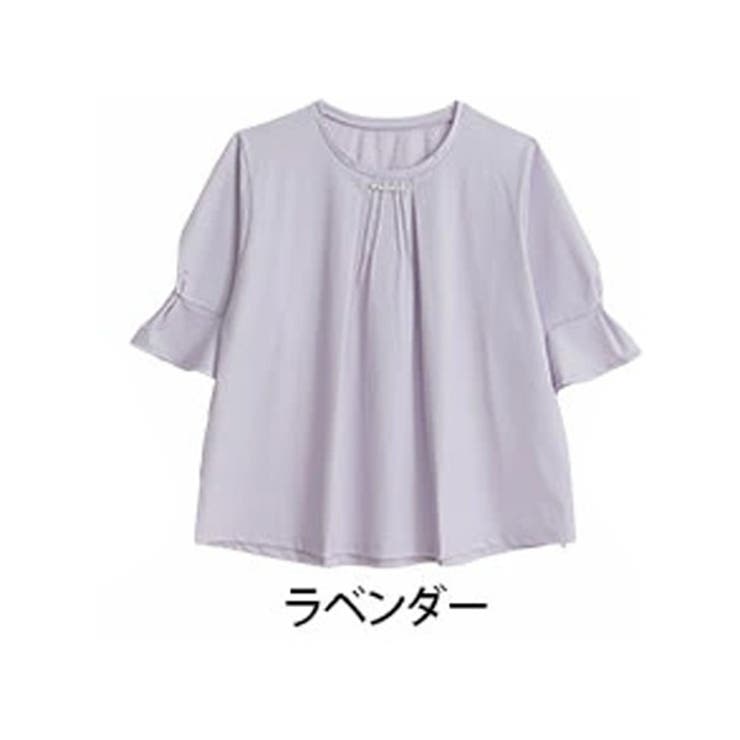 ラベンダー | Rin 華やぎ タックパールブラウス | A Happy Marilyn