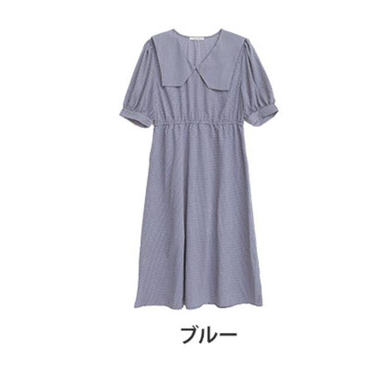 青系プリント半袖ワンピース Mサイズ ✳️クリーニング済 青系プリント半袖ワンピース Mサイズ ✳️クリーニング済