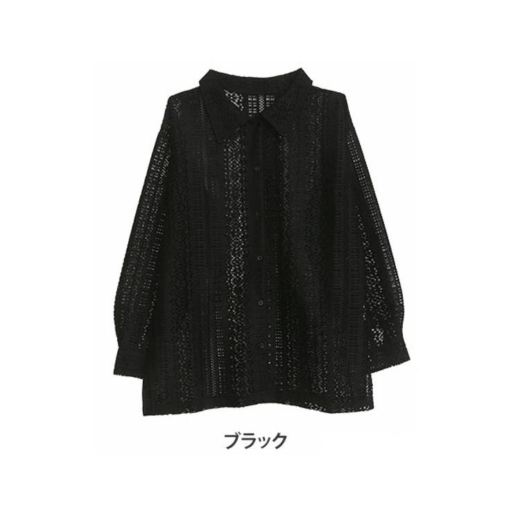 カットワーク レース シャツ[品番：AH000021238]｜A Happy