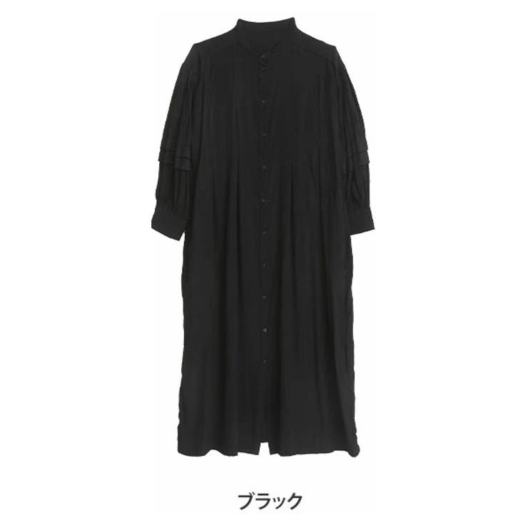 パープル | LAVEANGE タック入り段々袖 ワンピース | A Happy Marilyn