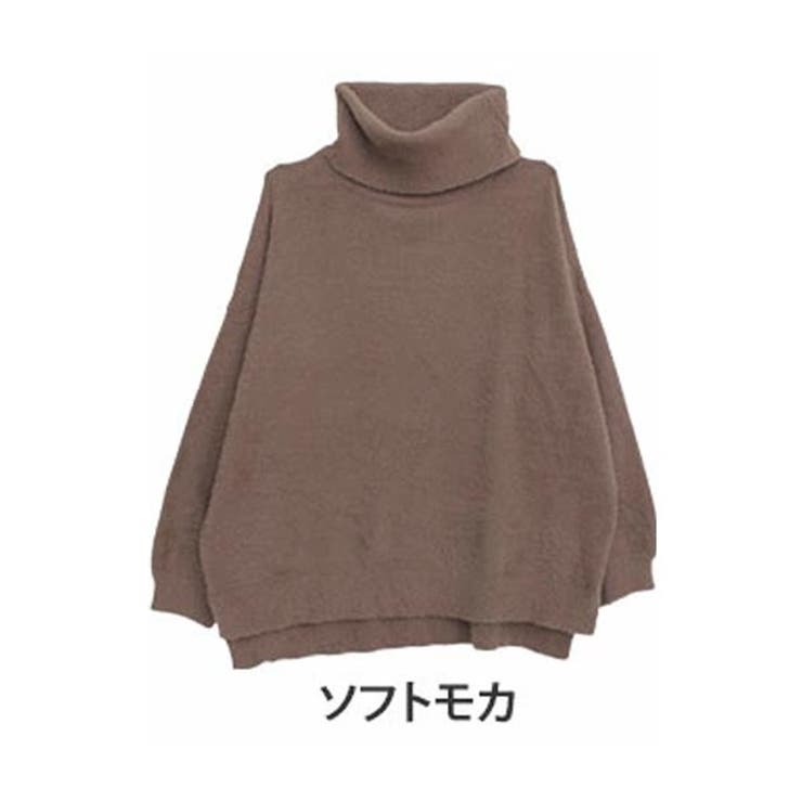 ソフトモカ | エンジェルフェザー オフタートル ニット | A Happy Marilyn