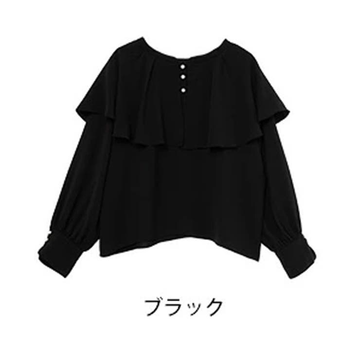 ブラック | Rin 前後2WAY ケープ襟ブラウス | A Happy Marilyn