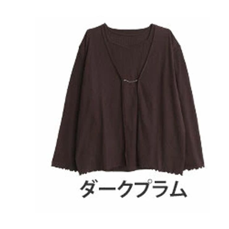 ダークプラム（タグプラム） | Rin テレコリブ アンサンブル | A Happy Marilyn