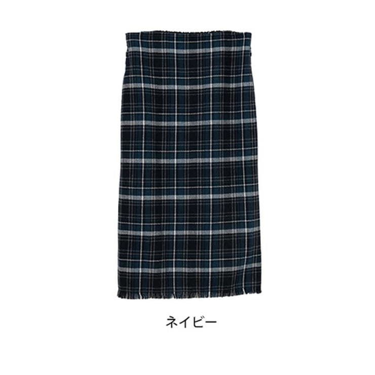 ネイビー | Rin チェックツイード スカート | A Happy Marilyn