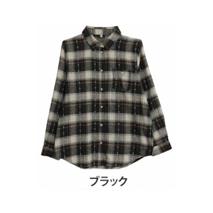 ブラック（タグ黒） | softthermo チェック柄 レギュラーシャツ | A Happy Marilyn