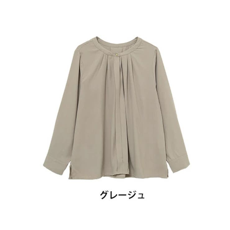 グレージュ | Rin タック 2WAYブラウス | A Happy Marilyn