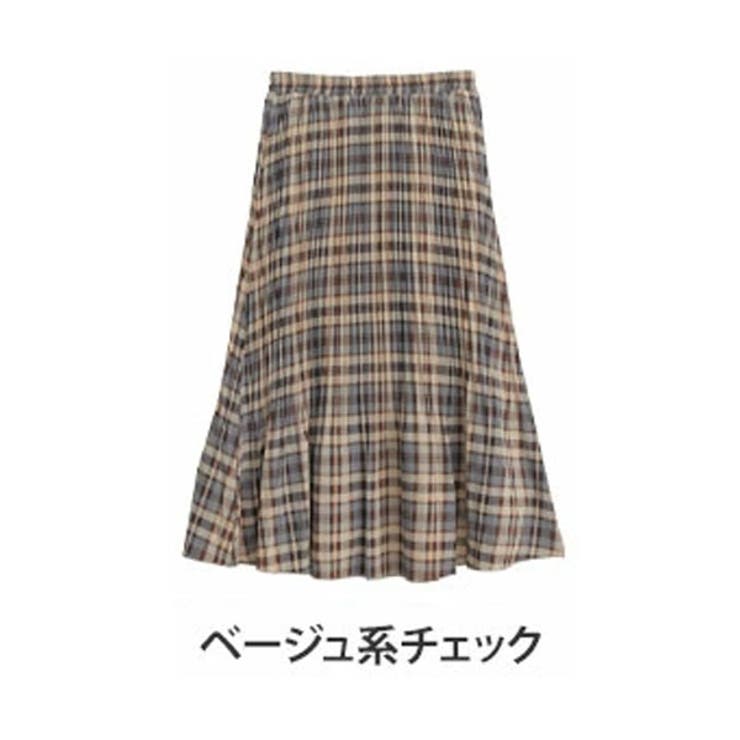 ベージュ系チェック