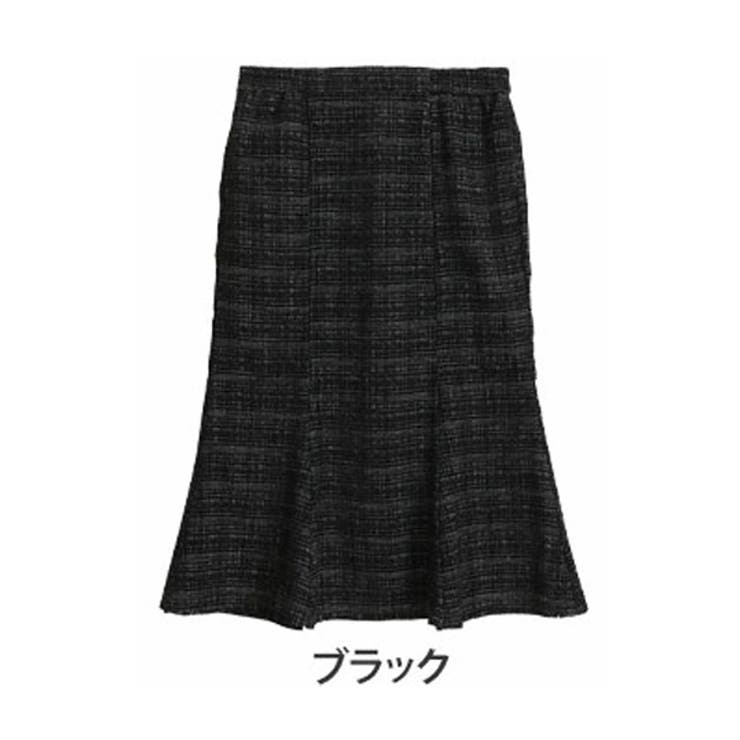 ブラック | Rin ファンシーツイード マーメイドスカート | A Happy Marilyn
