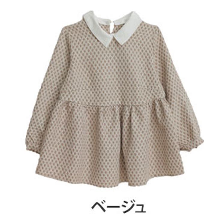 ベージュ | 2way ふくれジャガード ペプラムトップス | A Happy Marilyn