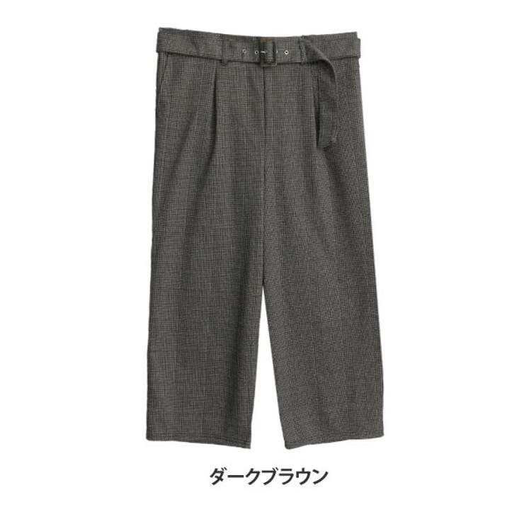 ダークブラウン | タック ワイドパンツ レディース | A Happy Marilyn