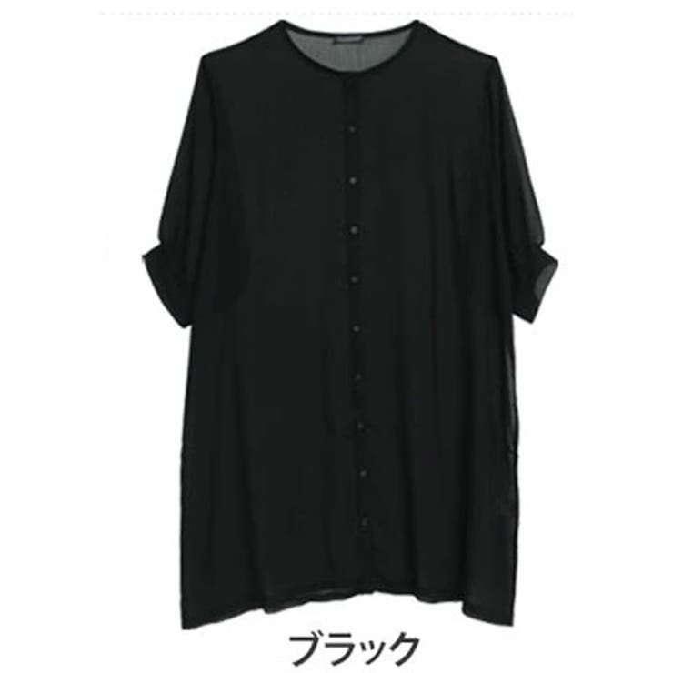 ブラック | 楊柳 シフォン ワンピース | A Happy Marilyn