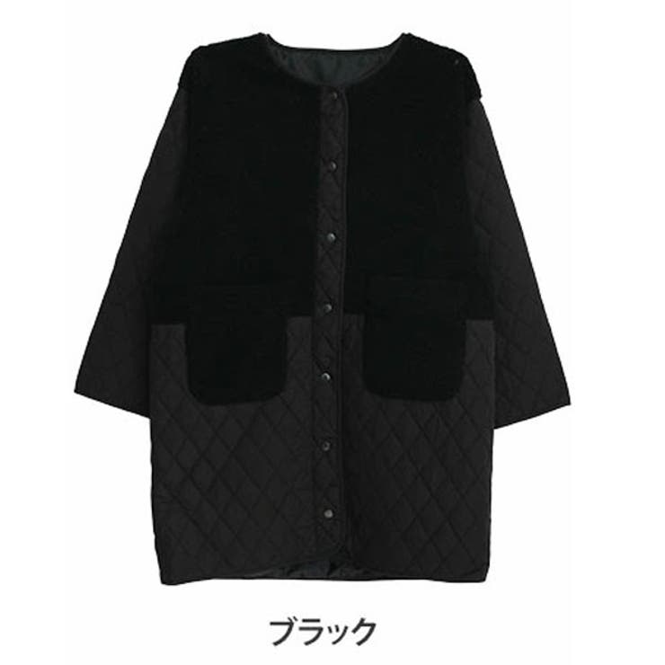 ブラック | 軽い！厚すぎない！細魅せ切替 ボア切替え ダイヤキルティング | A Happy Marilyn