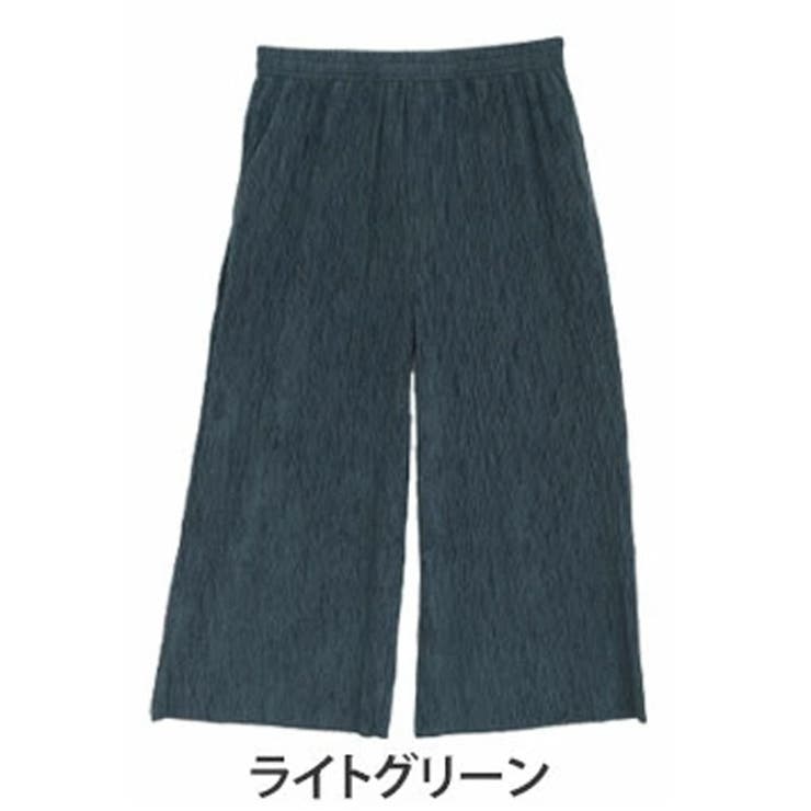 ライトグリーン（タグ緑） | ベロア プリーツ ウェーブパンツ | A Happy Marilyn