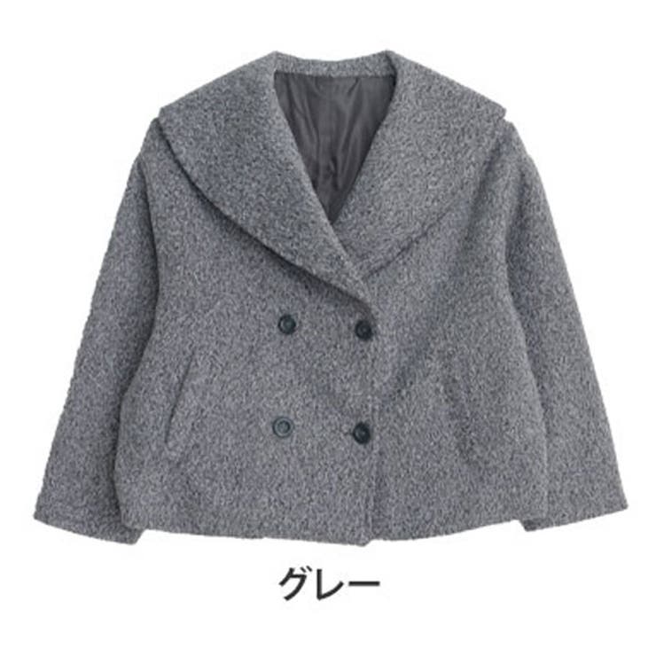 グレー | ウールリングニット セーラー カラーコート | A Happy Marilyn