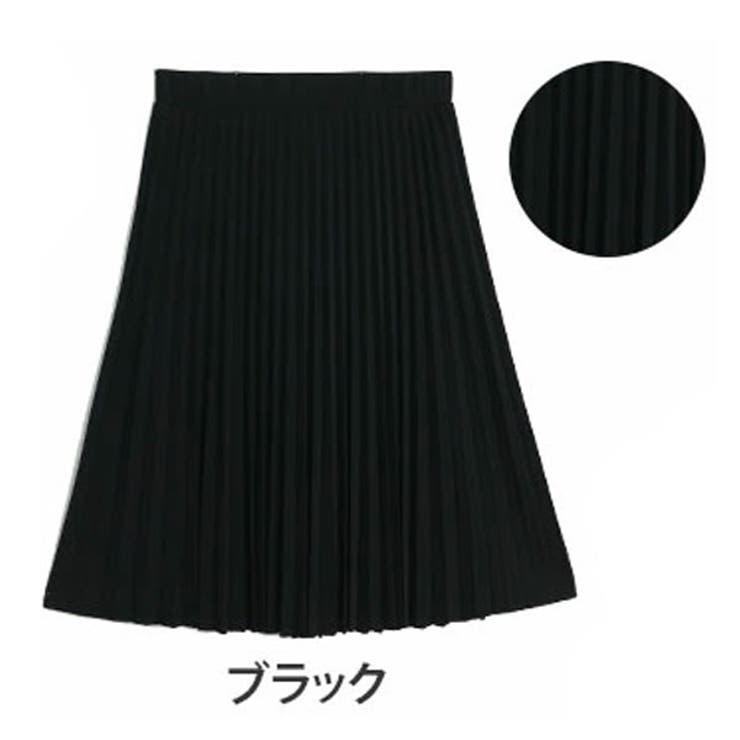 ブラック | ざぶざぶ洗える！ アコーディオン プリーツスカート | A Happy Marilyn