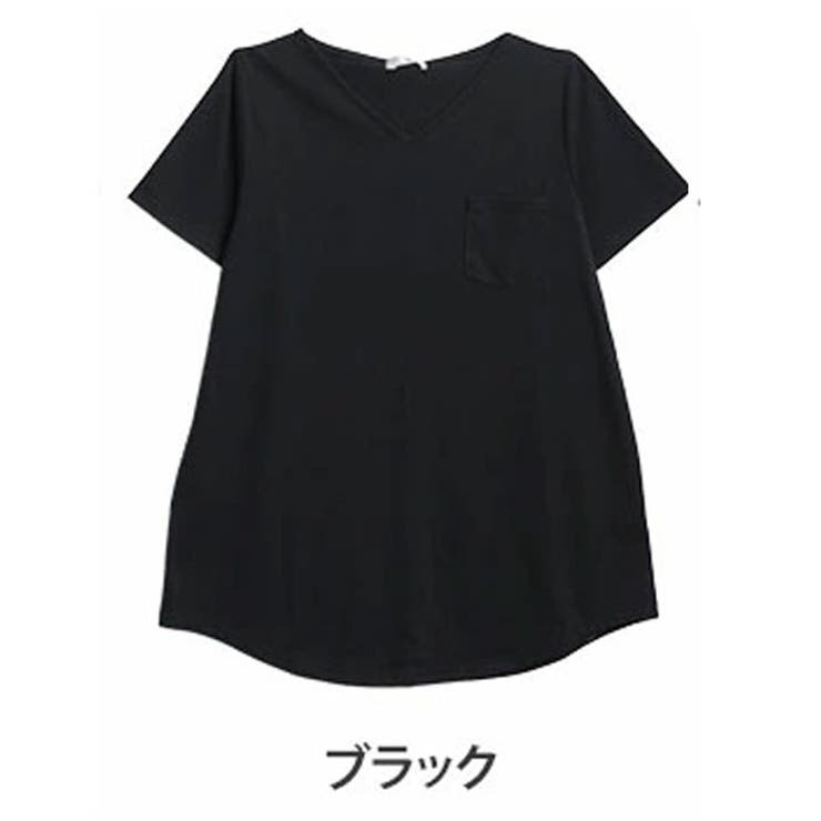ブラック | 汗ジミ防止 ポケット付き チュニック | A Happy Marilyn