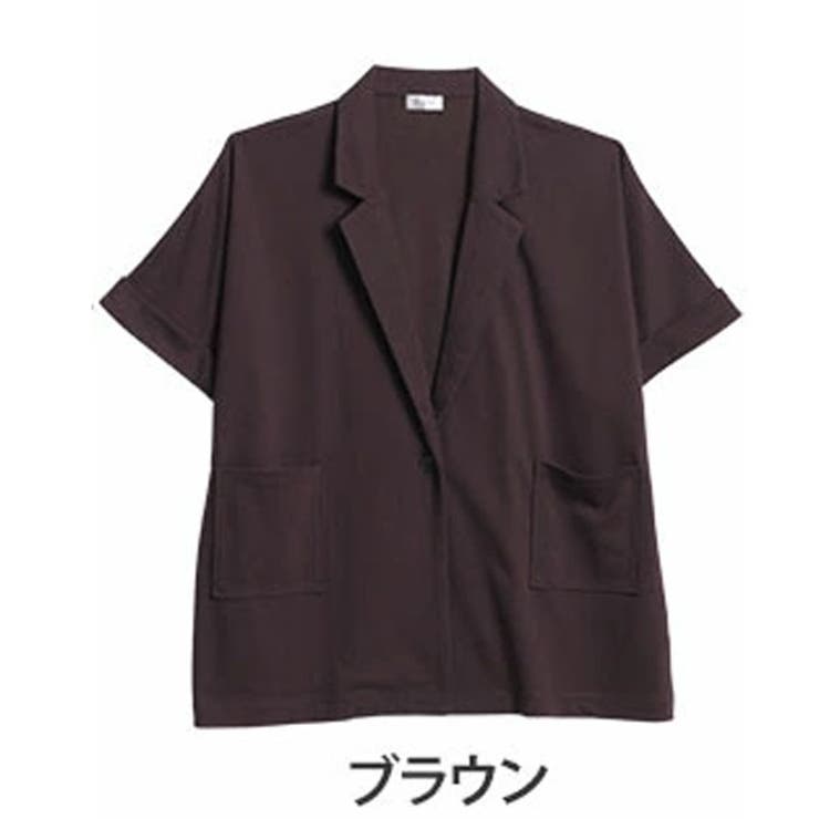 ブラウン(タグ茶) | 遮熱＆接触冷感＆吸水速乾 コンフォートメッシュテーラードジャケット さよなら猛暑… | A Happy Marilyn