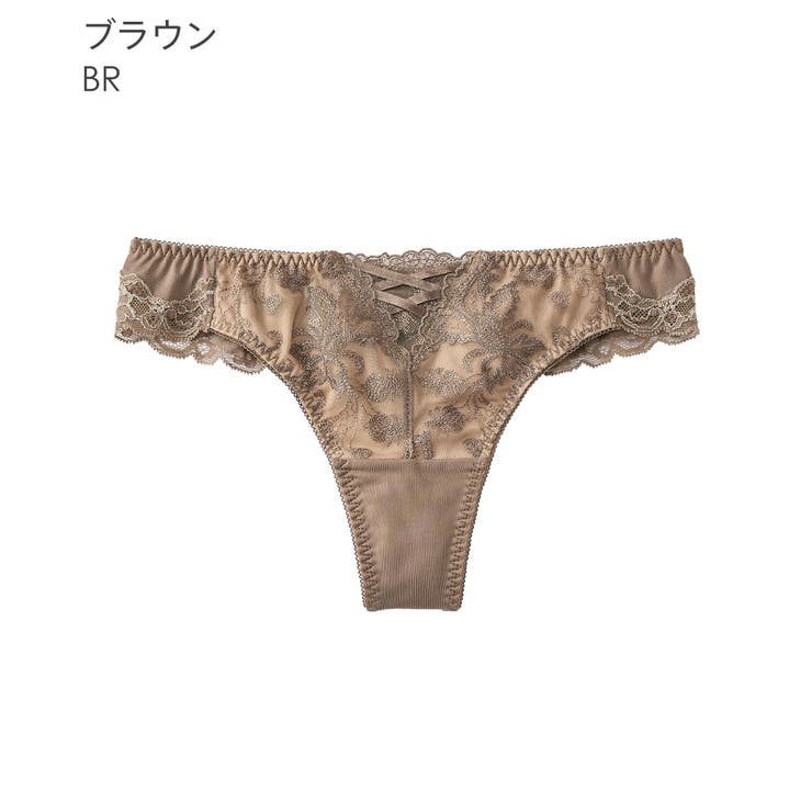 BR-ブラウン | レース プリンセス Tバックショーツ盛れる下着 | aimerfeel