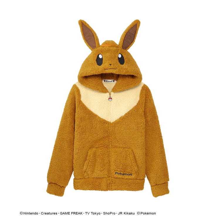 ポケモン イーブイ モコモコ パーカー 単品トップス 品番 Sk Aimerfeel エメフィール のレディースファッション通販 Shoplist ショップリスト