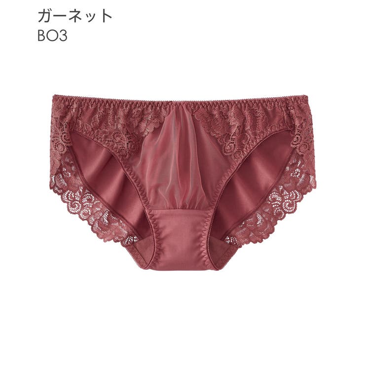 aimerfeel★サテンレース★オープンハート柄ショーツ★パンツ下着★ピンクM aimer feel - aimerfeel☆サテンレース☆オープンハート柄