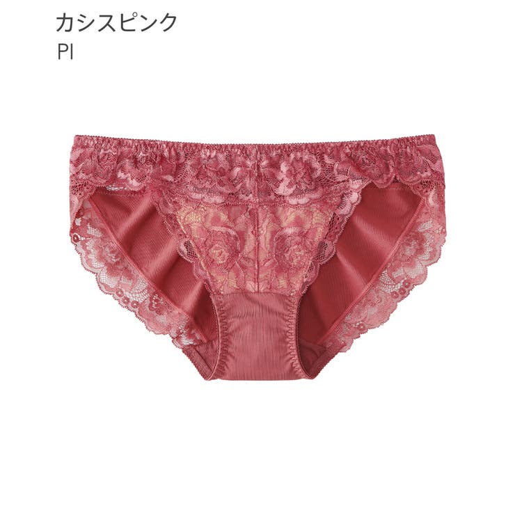 PI-カシスピンク | フローラルレース プレーンショーツ | aimerfeel