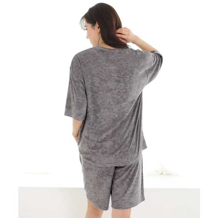 リラックスパイル 半袖 上下セット (男女兼用サイズ) | aimerfeel | 詳細画像10 