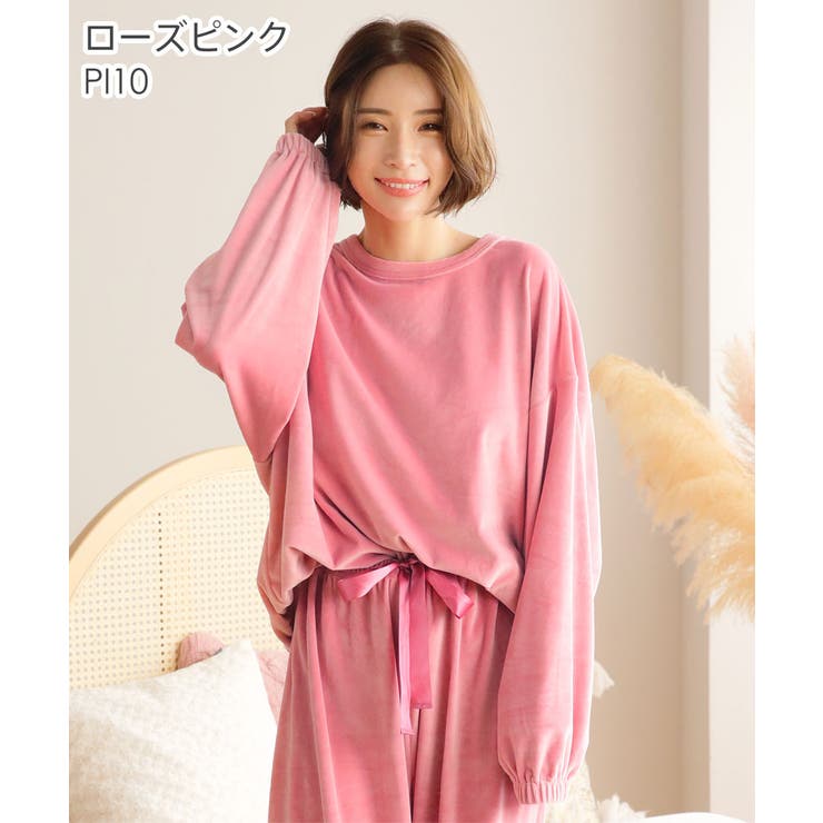 ▽ストレッチ ソフトボア 長袖 上下セット[品番：SK000004167