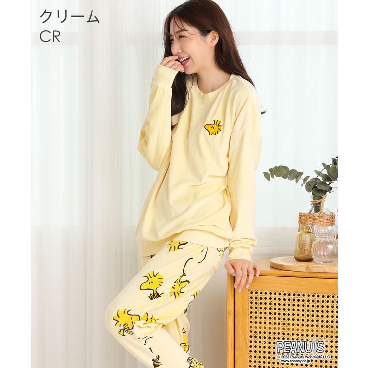 CR-クリーム | ▼ボア 部屋着 かわいい | aimerfeel