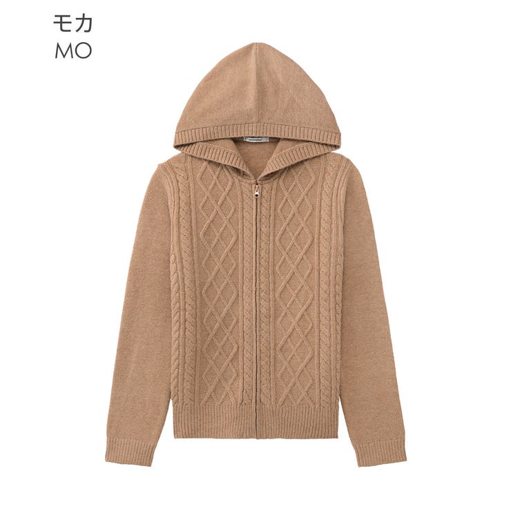 ペアケーブルニット 単品パーカー ワンマイルウェア 品番 Sk Aimerfeel エメフィール のレディースファッション通販 Shoplist ショップリスト